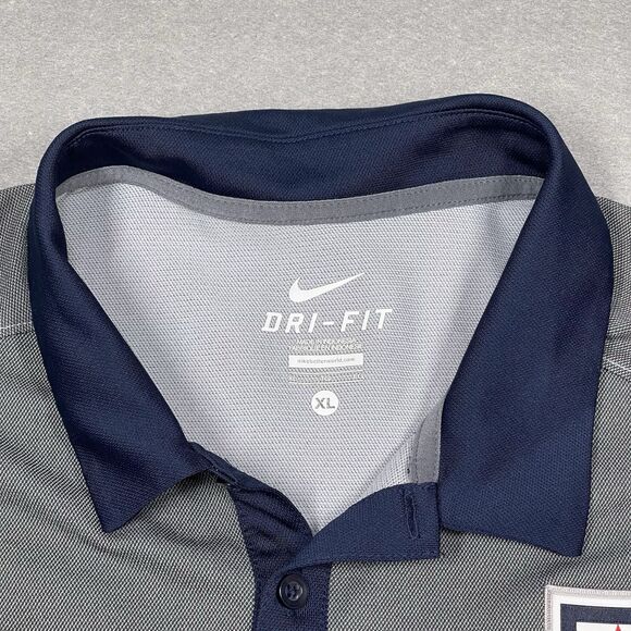 Arizona Wildcats Polo Shirt Mens XL Gray Blue Club Collar Nike Collorblock NCAA - Picture 2 of 12